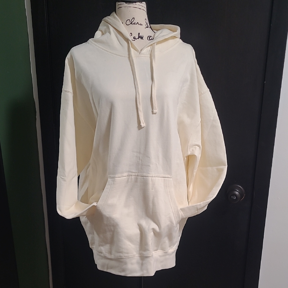 Men's Pale Yellow Hoodie Sweatshirt